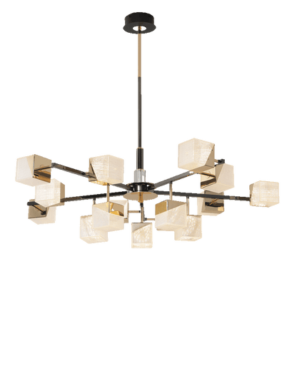 Diff Cubes Gold Chandelier-DF2211