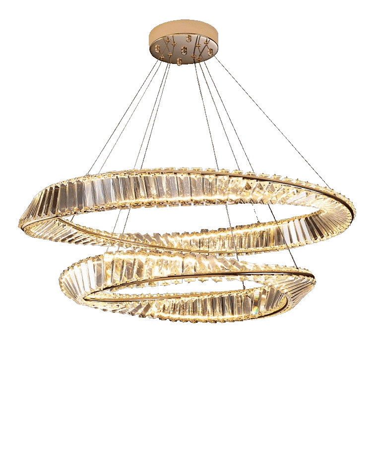 Diff Möbius Crystal Prism Circular Chandelier-DF2191