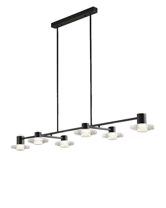 Diff Black Linear Chandelier-DF2222