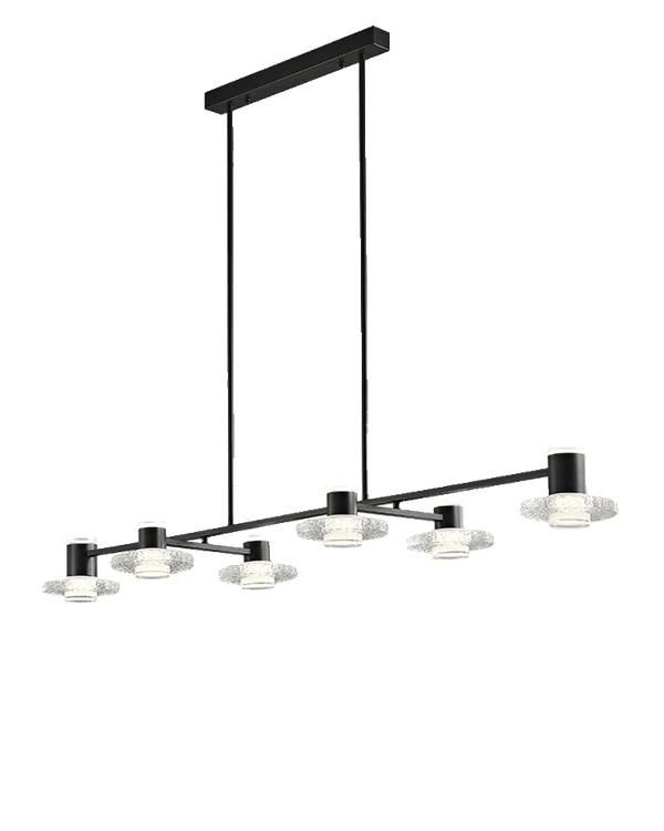 Diff Black Linear Chandelier-DF2222