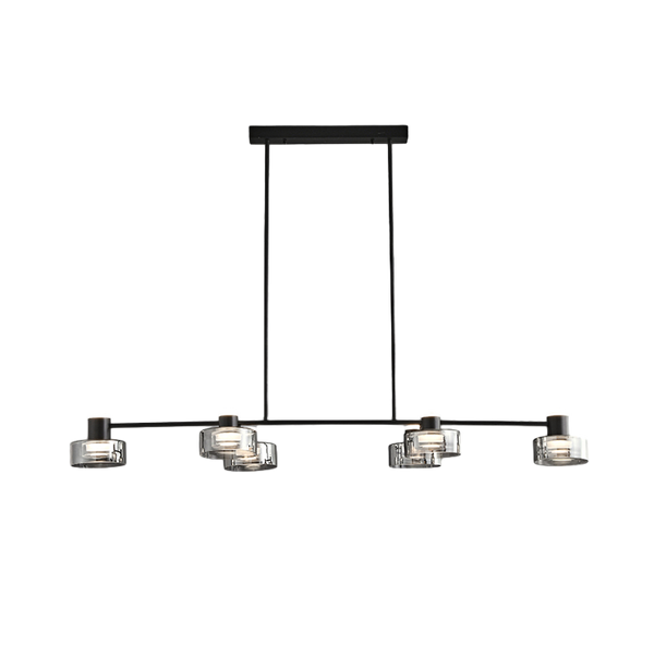 Diff Black Brass Linear Chandelier-DF2232