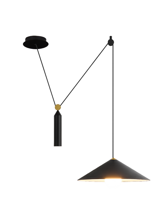 Diff Cone Counterweight Pulley Swag Pendant Lamp-DF2230