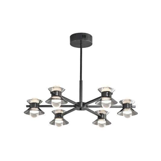 Diff 6/8/10 Light Black Brass Chandelier-DF2226