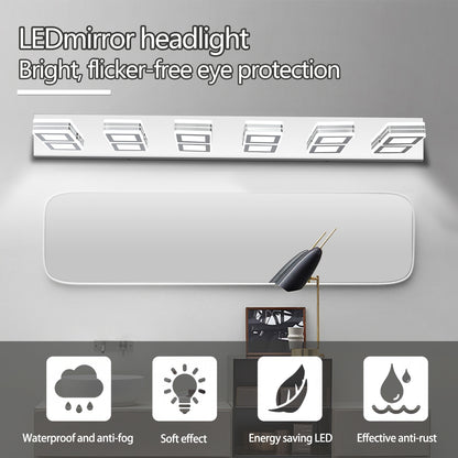 6-Lights Acrylic Modern Chrome Makeup Mirror Light-DG2029