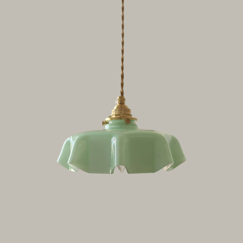 Diff Retro Coloured/Pink Glass Pendant Light-DF2084