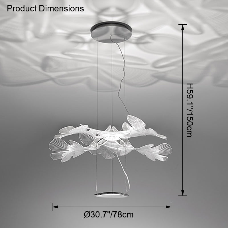 Diff Leaf Acrylic Pendant Light-DF2289