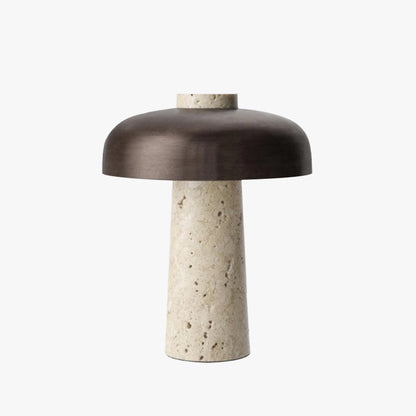 Diff Mushroom Travertine Table Lamp-DF8027