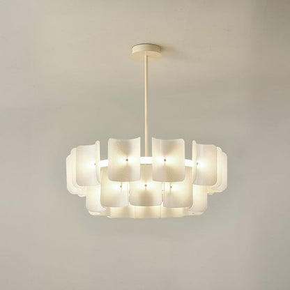 Diff White Tiered Acrylic Chandelier-DF2314