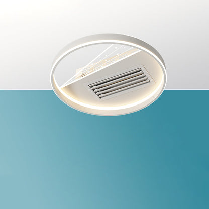 Diff Bladeless Flush Mount Ceiling Fan with Remote-DF5057