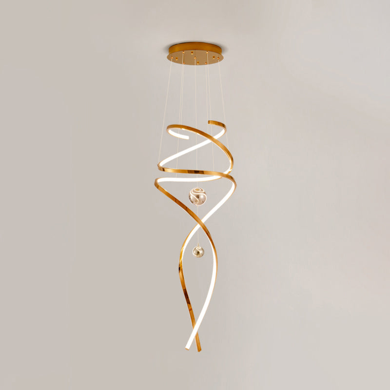 Diff Spiral Foyer Chandelier-DF2246