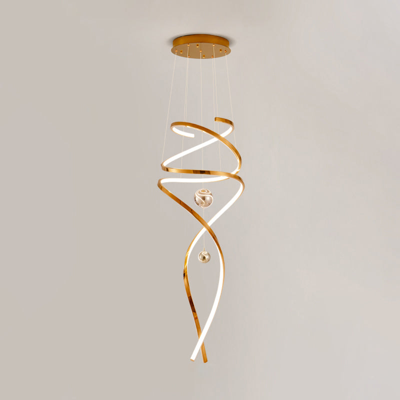 Diff Spiral Foyer Chandelier-DF2246