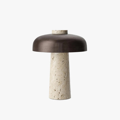 Diff Mushroom Travertine Table Lamp-DF8027