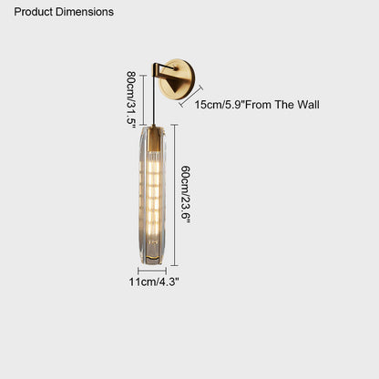 Diff Hanging Crystal Bar Wall Sconce-DF6094