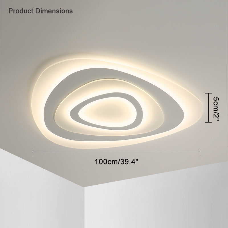 Diff Flat Triangle Flush Mount Ceiling Light-DF1100