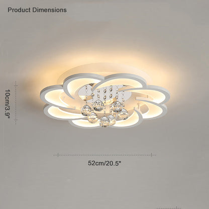 Diff Big Flower Crystal Ceiling Light-DF1078
