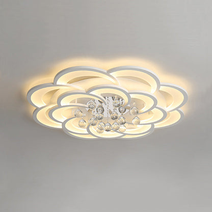 Diff Big Flower Crystal Ceiling Light-DF1078