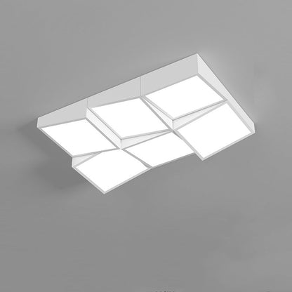 Diff Square/Scalloped Flush Mount Ceiling Light-DF1079