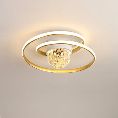 Diff Swirl Led Crystal Ceiling Light-DF1068